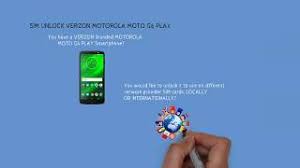 Apr 28, 2019 · description verizon motorola moto g6 play unlock code. Sim Unlock Verizon Motorola Moto G6 Play Xt1922 6 For All Networks Youtube