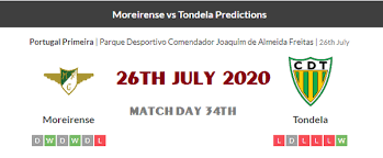 When designing a new logo you all images and logos are crafted with great workmanship. Moreirense Vs Tondela Prediction 26 07 2020 Primeira Liga