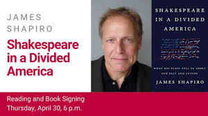 Shakespeare In A Divided America Ctx Live Theatre James shapiro is professor of english at columbia university in new york and serves on the board writing shakespeare in a divided america enabled me to see how he had tapped into darker in my early twenties i became an avid reader of the london review of books, where i encountered the work. shakespeare in a divided america ctx