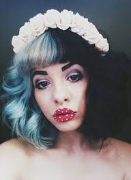 Best Hair Pastel Color Polka Dots Ideas Melanie Martinez Makeup Split Dyed Hair Half And Half Hair
