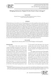 Contextual translation of peredaran masa into english. Pdf Bridging Indonesia S Digital Divide Rural Urban Linkages
