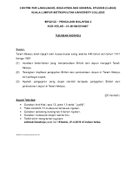 Faktor kejayaan jepun mengalahkan british di tanah melayu. Doc Centre For Languages Education And General Studies Clegs Kirupa Karan Academia Edu