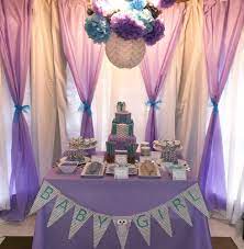 Owl Baby Shower Party Ideas Photo 2 Of 20 Purple Owl Baby Shower Owl Baby Shower Baby Shower Purple