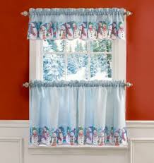 snowman curtains for the kitchen