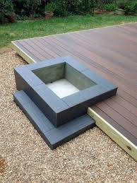 Free shipping for many items! Modern Wood Deck Fire Pit Design Idea Inspiration Feuerstelle Garten Hintergarten Feuerstellen Im Freien
