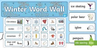 Create a customized pack of interactive and printable activities in just one minute. Winter Word Wall Pack
