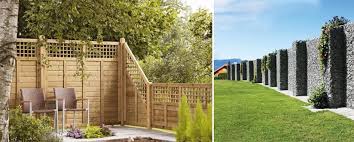 Garten Sichtschutz Ideen Gabionen Pflanzen Holz Co