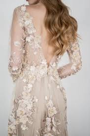 Gossamer Ivory Embroidered Dress Custom Embroidered Wedding Dress Embroidered Dress Fairy Wedding Dress