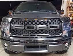 These raptor style f150 led kits will light up your truck making you more visible to others as well as give your truck a great aggressive. 2009 2014 Ford F 150 F150 Raptor Style Conversion Oem Grille Grill W F R Letters Ford F150 F150 Black Ford F150