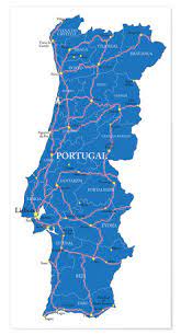 Karte portugal (1:400.000) michelin nr. Karte Portugal Poster Online Bestellen Posterlounge De
