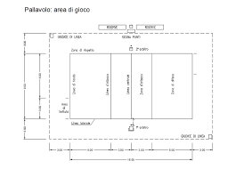 Volleyball Ground Measures Cad Drawing Details Dwg File - Cadbull