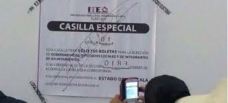 La lista contiene el número y ubicación de 32 casillas especiales y 380 extraordinarias, que se instalarán para la jornada electoral del 6 de junio. Cierran 10 Casillas Especiales En Tlaxcala Solo Una Esta Activa Aristegui Noticias