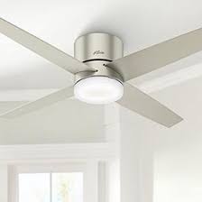 ( 4.6) out of 5 stars. Brushed Nickel Hunter Hugger Flush Mount Ceiling Fans Lamps Plus