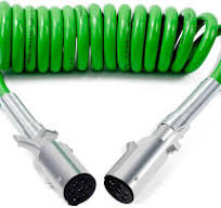 Amazon.com: KOOTANS 7 Way Coiled Trailer Cord 15FT Semi ...