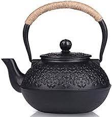 Amazon Com Cast Iron Teapot Sotya Tetsubin Japanese Tea Kettle 1200ml Black Teapots Cast Iron Tea Pot Tea Kettle Tea Pots