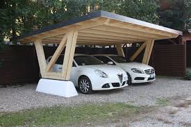 Carport New York In Legno Lamellare E Plinti In Cemento Armato Tettoia Case Di Lusso Da Sogno Arredo Giardino Gazebo