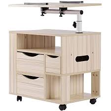 It features a real cross table design to ensure you can use your laptop or take a meal while in bed. Wisforbest Bedside Table With Wheels Bedside Table With 3 Drawers Rotating Laptop Table Height Adjustable Laptop Stand For Bed And Sofa 58 X 48 X 40 Cm White Amazon De Home Kitchen