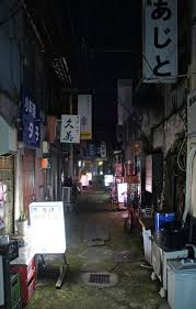 夜散歩のススメ0510 上は見えず幽玄に 北町楽天地 夜散歩のススメ 夜 散歩 風景 観光地