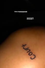 Poor ariana grande proudly tweeted out her painful hand tattoo that was designed to read 7 rings in japanese, but quickly discovered thanks to twittter that it instead read shichirin (small japanese grill). A Complete Guide To Ariana Grande S Tattoo Collection