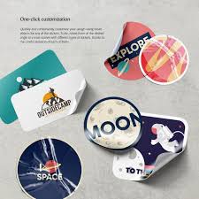 Stickers Mockups Set By Rebrandy In 2020 Colorful Backgrounds Stickers Paper Texture