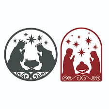 Christmas Nativity Scene Cuttable Design