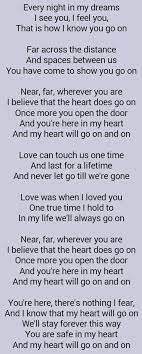 Check spelling or type a new query. Celine Dion My Heart Will Go On Music Quotes Lyrics Great Song Lyrics Lyrics