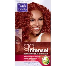 Well my hair is mostly dry now and it does seem to be less red now. Amazon Com Softsheen Carson Dark And Lovely Go Intense Ultra Vibrant Hair Color On Dark Hair Spicy Red 66 Packaging May Vary Hair Highlighting Products Beauty