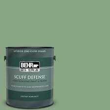 Interior behr paint colors green. Behr Ultra 1 Gal S400 5 Gallery Green Extra Durable Semi Gloss Enamel Interior Paint Primer 375401 The Home Depot