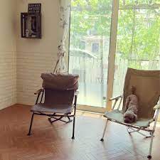 リビング アウトドアチェア スノーピーク わんこと暮らす かべがみや本舗 などのインテリア実例 2018 07 16 22 56 26 roomclip ルームクリップ アウトドア チェア インテリア アウトドア ソファ インテリア 収納