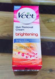 Veet hair removal cream is one of the most famous creams used for hiar removal from armpits or legs. Veet Hair Removal Cream Brightening For Sensitive Skin Review