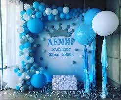 Balloon Balloon Arch 1st Birthday Decoration Ideas For Boy Pin By Inaisy Valdez On 13th All White Party Baby Shower Balloons Birthday Balloons Baby Party