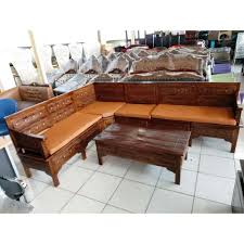 Pada contoh gambar di atas, bisa dilihat bahwa set meja kursi memiliki model yang sangat elegan dan memperlihatkan bahwa anda fungsi lainnya yang ditawarkan dan dapat dimanfaatkan. Kursi Sofa Tamu Kayu Jati Unicare L Siku Terbaru Agustus 2021 Harga Murah Kualitas Terjamin Blibli