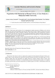 Gender discrimination laws make it illegal to discriminate based on gender within the workplace. Pdf Negotiation With Patriarchy In Women S Lives A Case Study In A Malaysian Public University Azman Azwan Azmawati And Noraida Endut Academia Edu