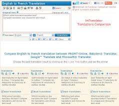 Compare Online Translators Imtranslator