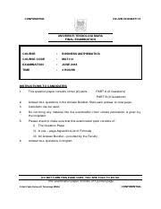 Part c there are several issues that can be found in the given case. Past Year June 2018 Confidential Cs Jun 2018 Mat112 Universiti Teknologi Mara Final Examination Course Business Mathematics Course Code Mat112 Course Hero