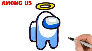 To do this, you will need a piece of paper, an eraser. How To Draw Among Us Angel Halo Character Easy Youtube