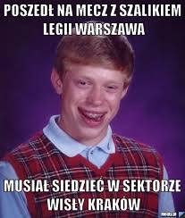 Małopolska liga młodzików, 1 liga. Poszedl Na Mecz Z Szalikiem Legii Warszawa Musial Siedziec W Sektorze Wisly Krakow Memy Pl