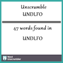 Unscramble UNDLFO - Unscrambled 47 words from letters in UNDLFO