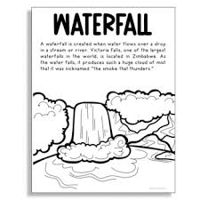 Some peninsula coloring may be available for free. Waterfall Biomes And Landforms Coloring Page For Craft Projects And Activities
