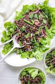 Using a slotted spoon, remove sausage from pan, reserving drippings. Beluga Lentil Salad With Green Beans Recipe Elle Republic