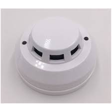 Sensor de humo fotoeléctrico infrarrojo. Detector De Humo Con Cable 12v 24v Rele De Contacto De Alarma De Temperatura No Nf Eclats Antivols