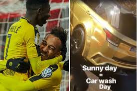 We want dembele's face in fifa 18. Aubameyang Shows Off Gold Range Rover As Arsenal Prepare Bid For Pal Ousmane Dembele Daily Star
