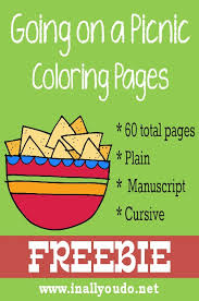 This coloring page belongs to these categories: Free Going On A Picnic Coloring Pages In All You Do