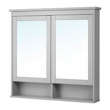 Hemnes Spiegelschrank 2 Turen Grau Ikea Deutschland Spiegelschrank Badezimmer Design Hemnes
