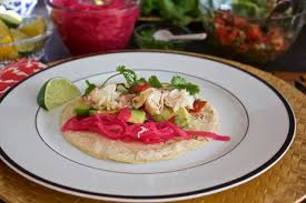 Peden and munk taylor and jen. Monkfish Tacos With Pickled Red Onion And Salsa Jittery Cook