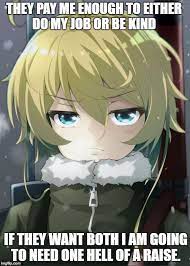 Tanya Meme Generator Imgflip Tanya The Evil Anime Anime Characters