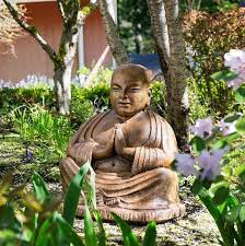 Namaste Temple Buddha Buddha Sculpture Buddha Japanese Garden Ornaments