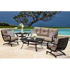 Whitehall 5 Piece Cast Aluminum Deep Seating Set Best Outdoor Furniture Patio Seating Sets Outdoor Furniture