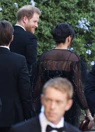 Meghan and harry share unseen wedding pictures in intimate anniversary post. Meghan Markle And Prince Harry Arrive For Misha Nonoo S Extravagant Sunset Wedding Mirror Online