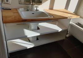 W43 × d31 × h90cm. Made A Vanity Shelving Unit For Bathroom Out Of An Old Pig House And Pallet Diynz